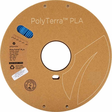 Bobine de filament Polyterra PLA Bleu saphir 1.75mm 1kg Polymaker