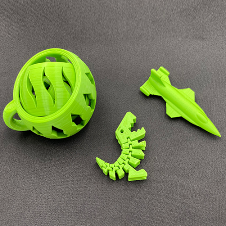Exemple d'impression avec le filament PLA vert clair de 3DFilTech 