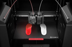 3D printer Raise3D E2 systeme IDEX